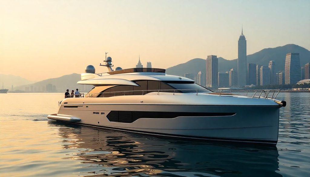 圣汐 Predator 60 亮相青岛奥帆中心,展示 2025 年中国最佳游艇目的地。